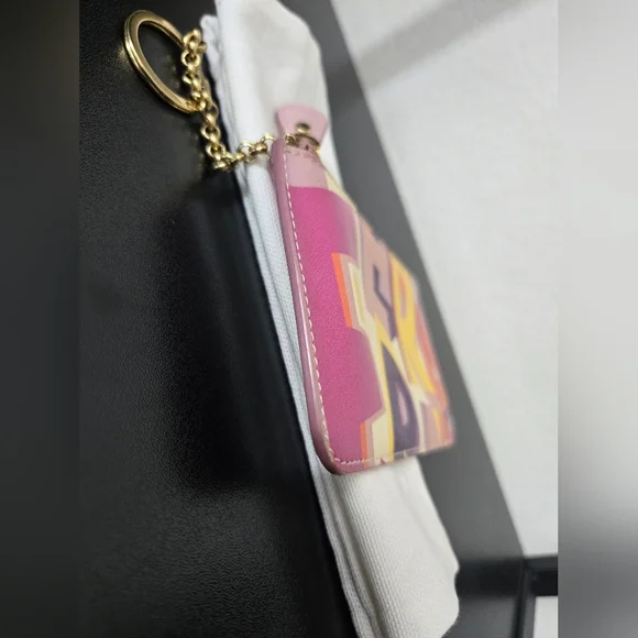 Salvatore Ferragamo Colorful Letter Wallet with Gold Accent - Picture 5 of 8